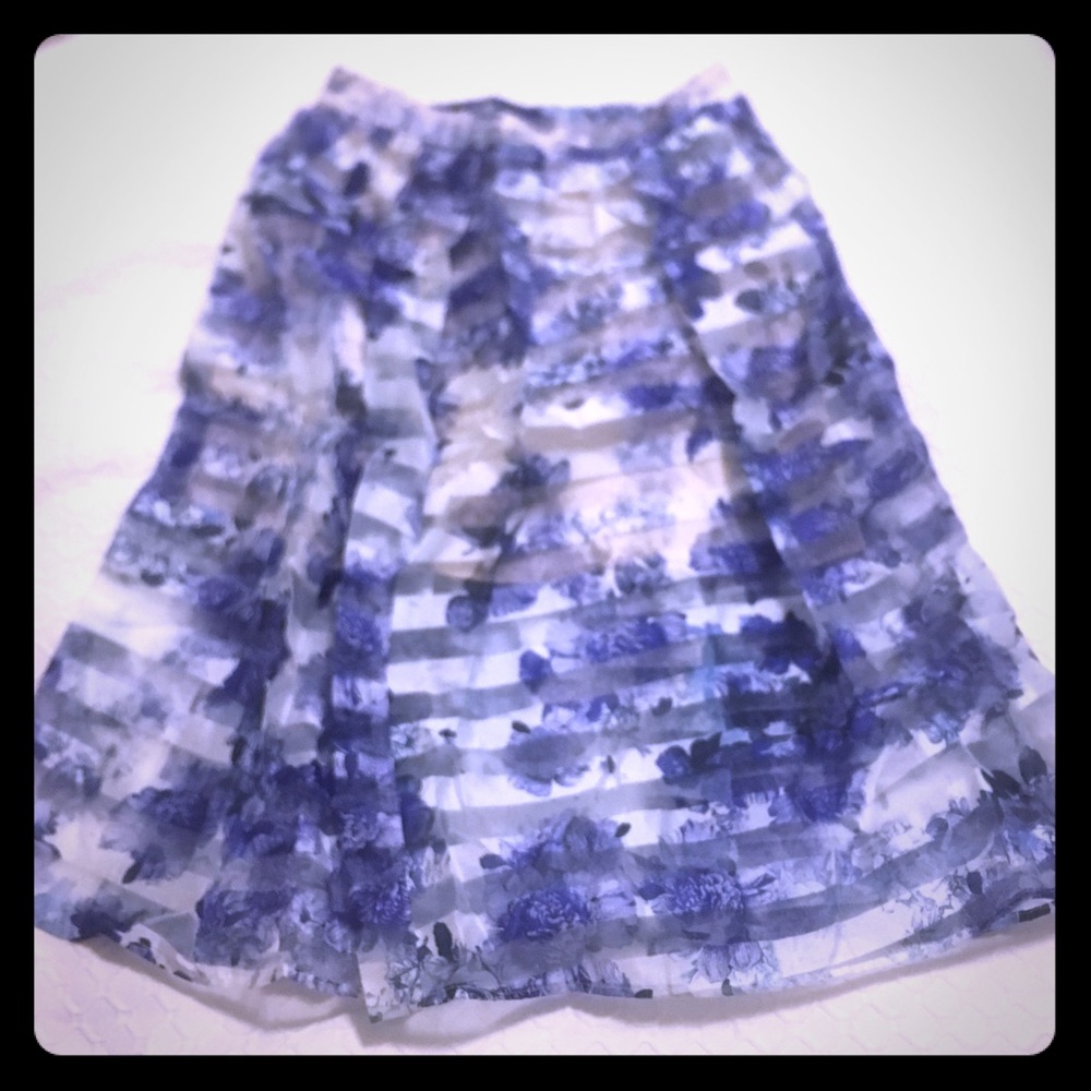 Floral midi skirt